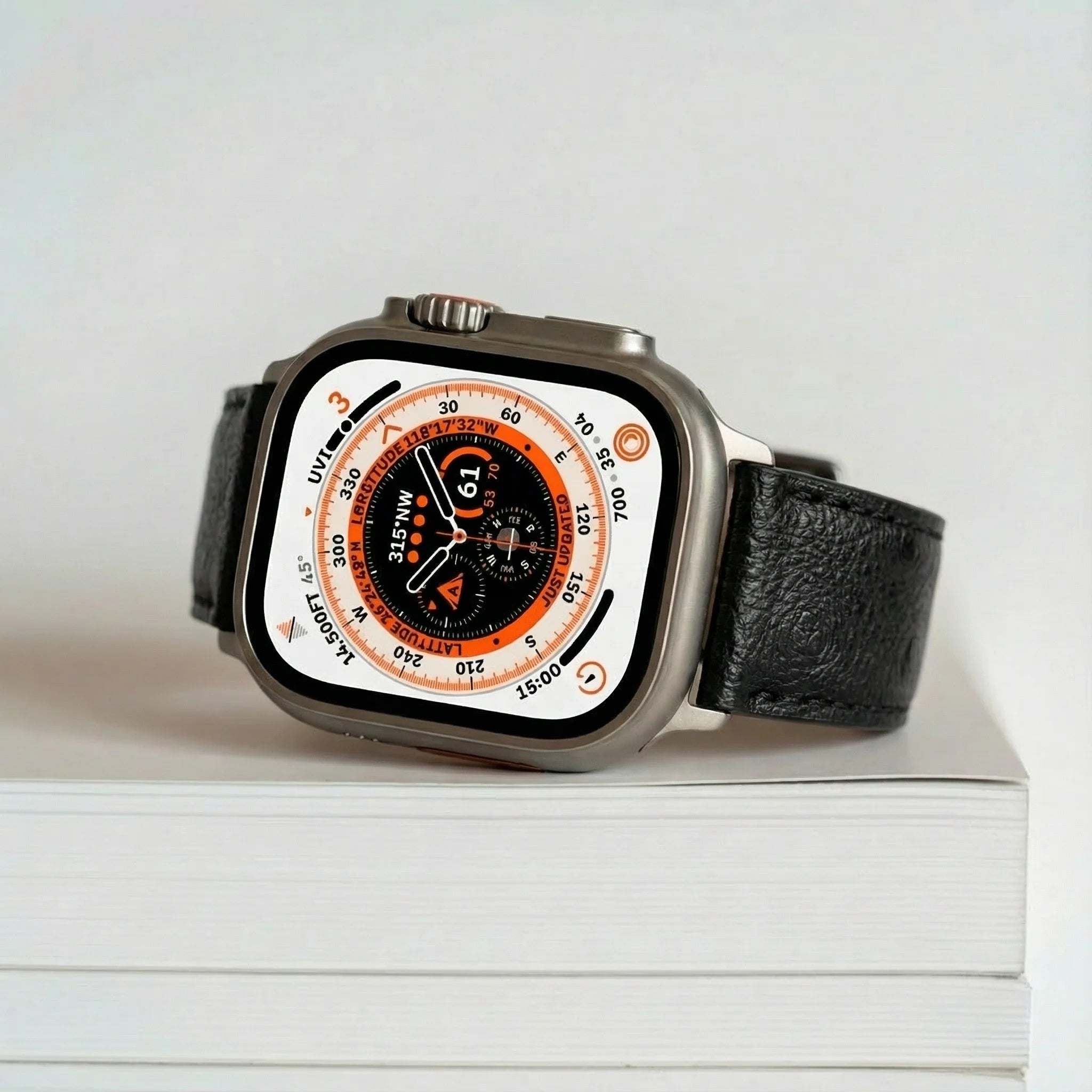 Schwarz / 46mm / Titan Natur