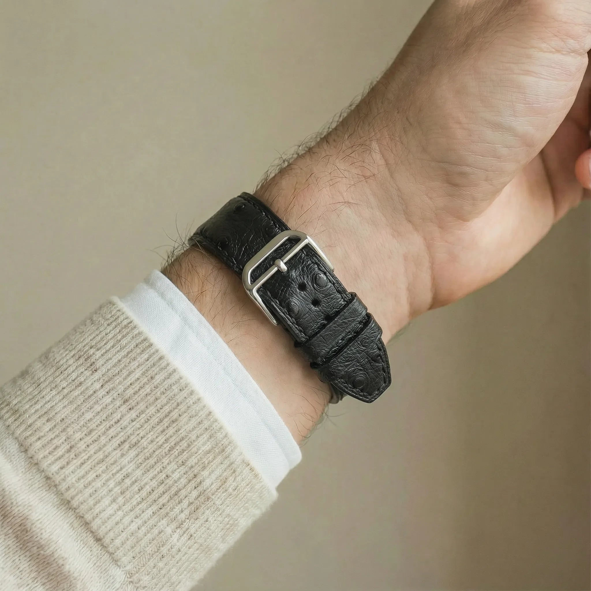 Schwarz / 46mm / Titan Natur