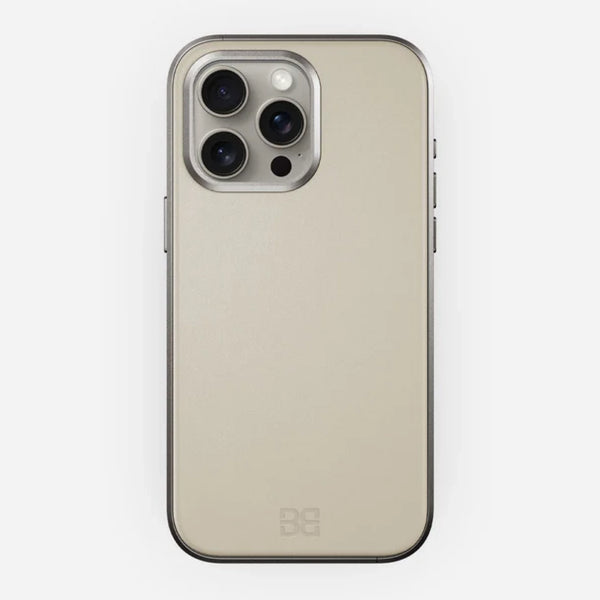 Étui en cuir pour iPhone 15 Pro Max avec clip ceinture pivotant et