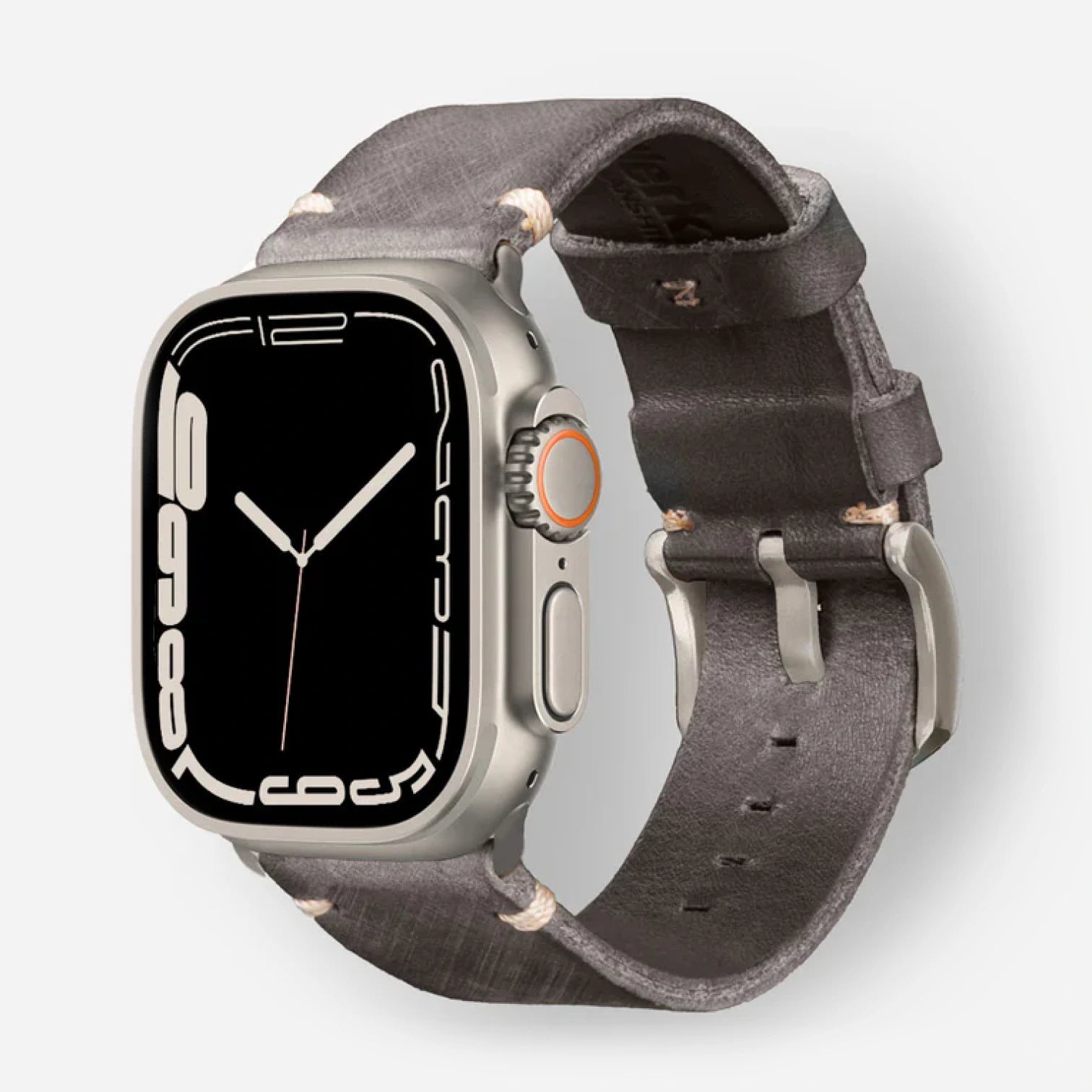 Grau / Ultra/46mm/45mm + Faltschließe / Silber