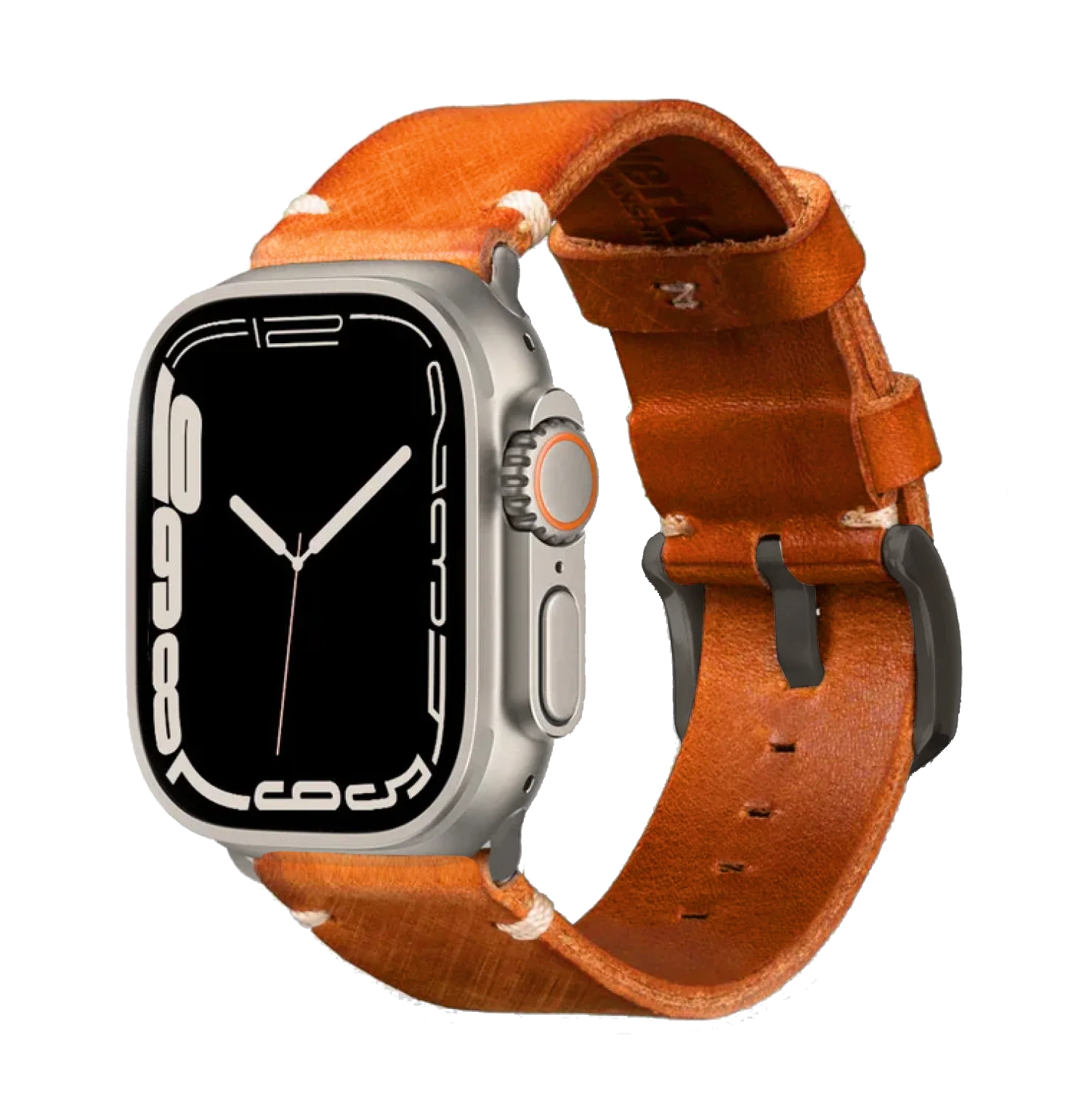 Orange / Ultra/46mm/45mm + Faltschließe / Silber
